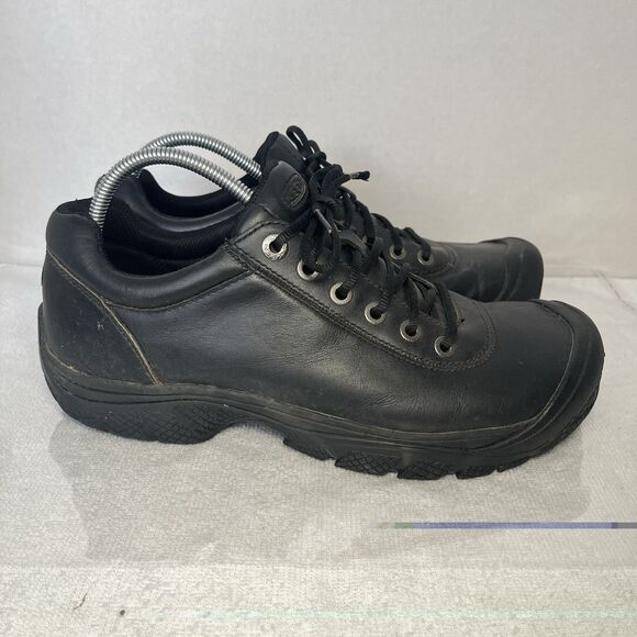 Keen PTC Waterproof Work Oxford Shoes Black Leather Non Slip Sneakers Men 11.5 - Picture 3 of 9